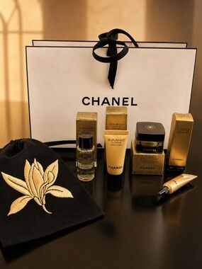 CHANEL Sublimage 5 Piece Skincare Set + Pouch